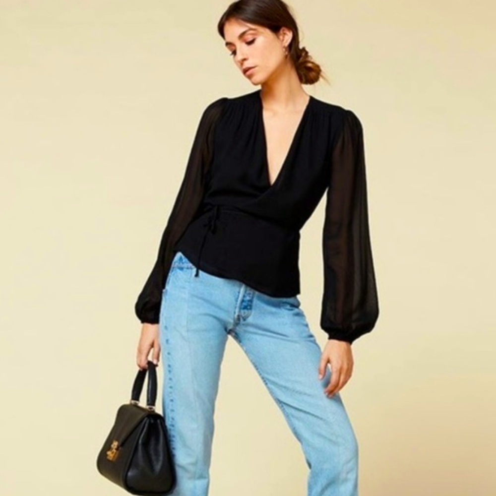Reformation Wrap Top